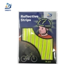 Reflective Stickers - Fluorescent Reflective PVC Strips for Helmet and Bike